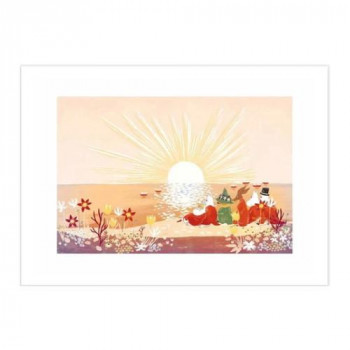MOOMIN ムーミン ポスター 21×30 Moomin Sunset by the Sea PTR040004