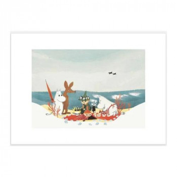 MOOMIN ムーミン ポスター 21×30 Moomin Picnic by the Sea PTR040005