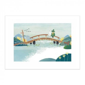 MOOMIN ムーミン ポスター 21×30 Moomin and Snufkin PTR040007