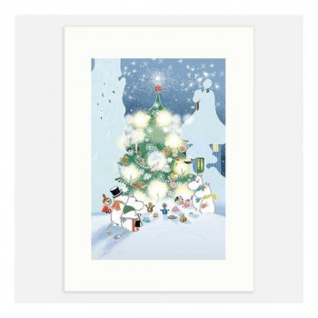 MOOMIN ムーミン ポスター 30×21 Christmas In The Moominvalley PTR040011
