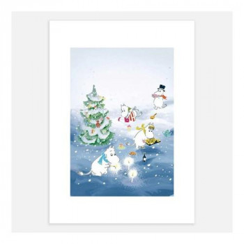 MOOMIN ムーミン ポスター 30×21 Christmas With The Moomins PTR040012