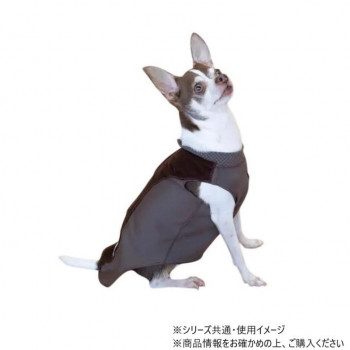 遠赤技研 ペットも温活テラペットケア・ぬくぬくウエア 袖なし  SSサイズ ブラウン