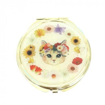 とことこサーカス コンパクトミラー 猫/ネコ 「fleurs＆chats?book?」 AP-CM-006