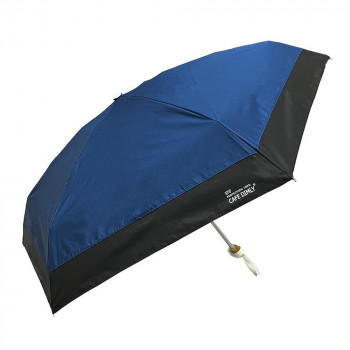 カフェディムリー 折り畳み傘 晴雨兼用 遮光切り継ぎタイニー mini ネイビー JKO-576-01
