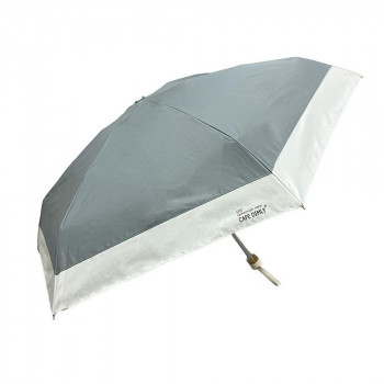 カフェディムリー 折り畳み傘 晴雨兼用 遮光切り継ぎタイニー mini グレー JKO-576-02