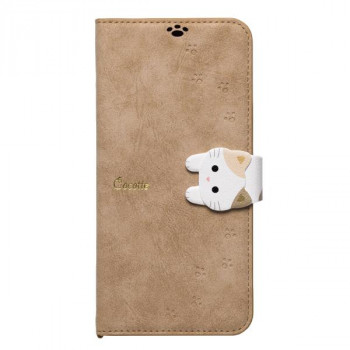 New Cocotte GooglePixel10専用手帳型ケース 猫/ネコ Beige/ベージュ GP10-COT05