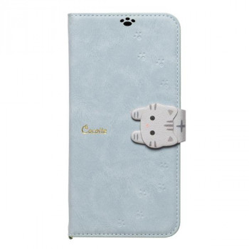 New Cocotte GooglePixel10専用手帳型ケース 猫/ネコ Blue Gray/ブルーグレー GP10-COT09