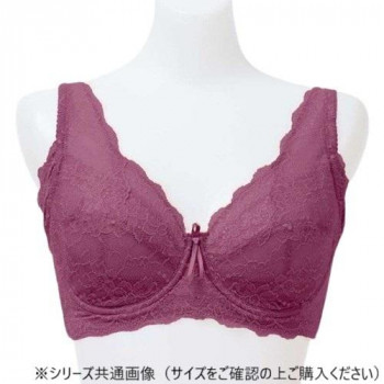 TAMURA yauco  脇高ワイヤー入り　フルカップブラジャー　YTA22　プラム　C90-YTA22-126-C90