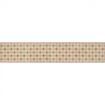 カキウチ ズレSTRONG キッチンマット240cm レトロ レッド 45×240cm