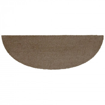 カキウチ SELECT JUST FIT トイレカーペット敷き足しラウンド ブラウン 20×60cm