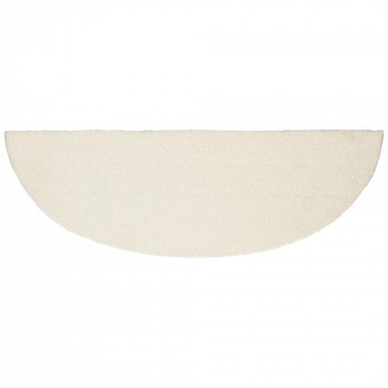 カキウチ SELECT JUST FIT トイレカーペット敷き足しラウンド アイボリー 20×60cm