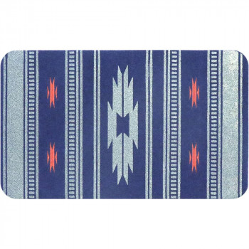 カキウチ ネイティブ エントランスマット 玄関マット ネイビー 45×75cm