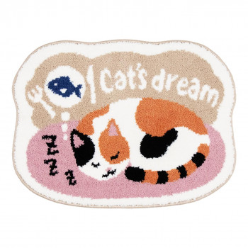 カキウチ キャットドリーム マルチマット ピンク 45×60cm