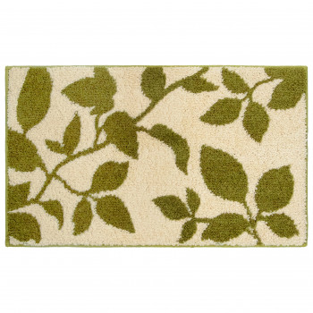 カキウチ リーフ フロアマット グリーン 45×75cm