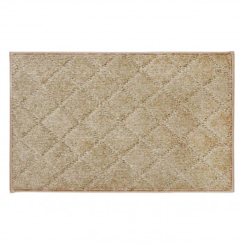 カキウチ ふわピタ階段マット 踊り場用 ベージュ 50×80cm