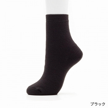 ビビエルボ メディロン 紳士あったかソックス ブラック 3821