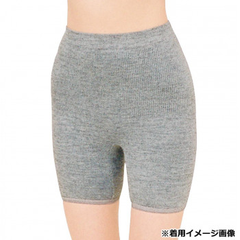ビビエルボ 備長炭 両ひざサポーターゆったりパンツ3分丈 4944