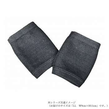 ケアオール　リストバンドダブル2枚組　LL　W9cm×H11cm　ブラック　ECR-510158