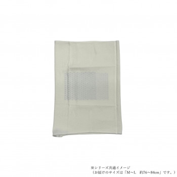 ケアオール　シルクイン　コットン腹巻(メンズ)　M-L約76～84cm　ホワイト　ECR-551106