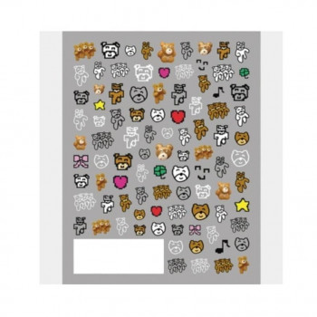 TSUMEKIRA(ツメキラ) ネイルシール ayameプロデュース qqq くま ドット絵 NN-AYM-001