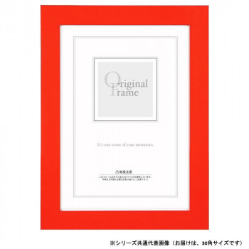 A.P.J. アートプリントジャパン 木製フレーム フラットフレーム 30角サイズ(300×300mm) レッド・1000015096
