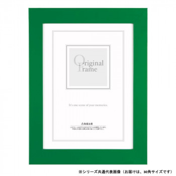 A.P.J. アートプリントジャパン 木製フレーム フラットフレーム 30角サイズ(300×300mm) グリーン・1000015097
