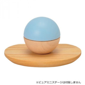 つき 木製骨壺 ライトブルー 32C200A200032