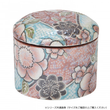 花音II小型骨壺 有田焼 大 紅染 32B38700S2072