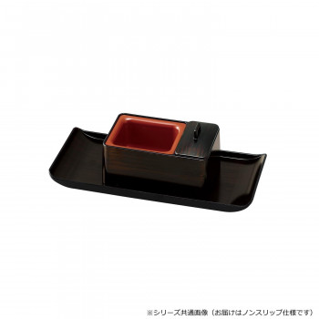 慈愛(じあい)香炉 焼香盆セット ノンスリップ 木目色 3828001800021