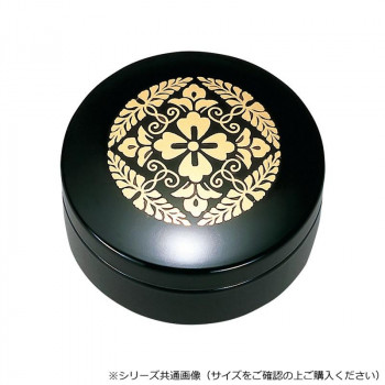 切立香合 木質製 2.5寸 黒(内梨地) 八ツ藤 4203254400521