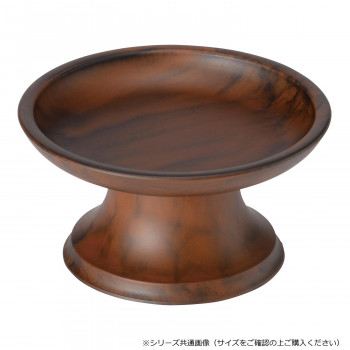 丸供物台 3.5寸 ウォールナット色 550135d100011