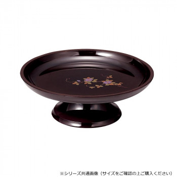 丸供物台 7.0寸 タメ/蒔絵 鉄仙 5501701226011