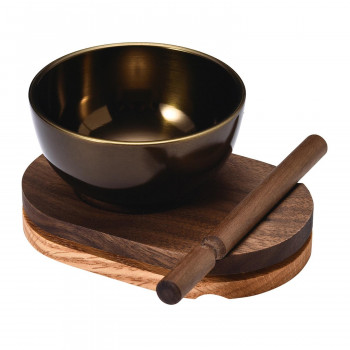 メロディー木製りんセット りん2.5寸 ウォールナット/オーク 抹茶 59d3529h00095
