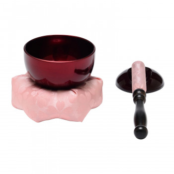 美桜(mio)りんセット りん2.0寸/りん棒4.0寸 六角布団2.5寸ピンク/茜 59g12583m8095