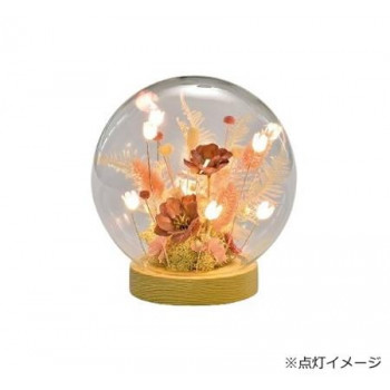 流光(りゅうこう)LEDフラワーアレンジラウンド L ピンク 57q2008300002