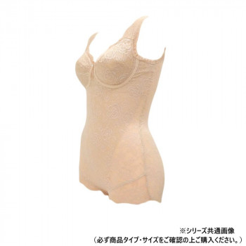 TAMURA yNuco ブルーメリアボディスーツ グラマー  ベージュ  S-YTN25G-020-S
