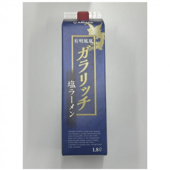 アリアケジャパン 172340 有明鳳凰 ガラリッチ塩ラーメン スープ 1.8L×6