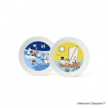 (A)Moomin　ムーミン プレート 19cm セット ボンファイアー＆セーリング　1071466