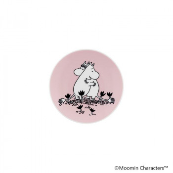 (A)Moomin　ムーミン ミニプレート 10.5cm Love ピンク　1074873