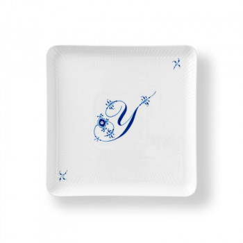 (C)ロイヤルコペンハーゲン　　アルファベット スクエアディッシュ 20cm Y　1073775