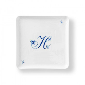 (C)ロイヤルコペンハーゲン　　アルファベット スクエアディッシュ 20cm H　1073778