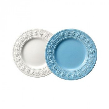 (B) Wedgwood　ウェッジウッド 　フェスティビティ アイボリー＆ブルーP21ペア　1054018
