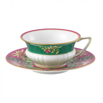 (B) ウェッジウッド 　ワンダーラスト  ピンクロータス ティーカップ＆ソーサー　1057266