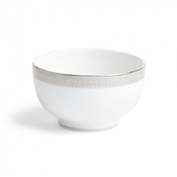 (B) ウェッジウッド 　V.W.ヴェラ レース プラチナ ラウンドボウル11cm　1066963