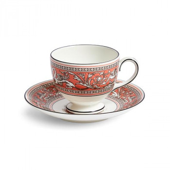 (B) Wedgwood　ウェッジウッド 　フロレンティーン サーモン ティーCS リー　1070729