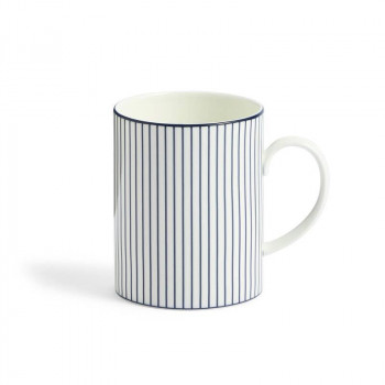 (B) Wedgwood　ウェッジウッド 　ジオブルー マグ ピンストライプホワイト　1079127