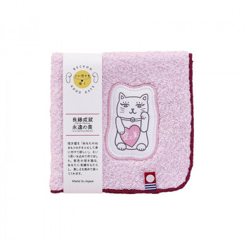 今治タオルブランドタオルハンカチおまもりタオル ピンク IMHK-80PC