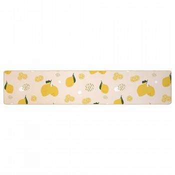 オカトー レトロフィール 撥水加工付きインテリアマット 49×240cm レモネード