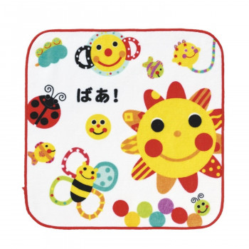 Sassyのあかちゃんえほん サッシー タオルハンカチ1P にこにこ SE8MT1