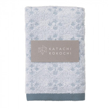 KATACHI KOKOCHI フェイスタオル1P(袋入れ) ブルー K-20FF2